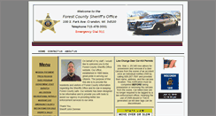Desktop Screenshot of forestcountysheriff.org
